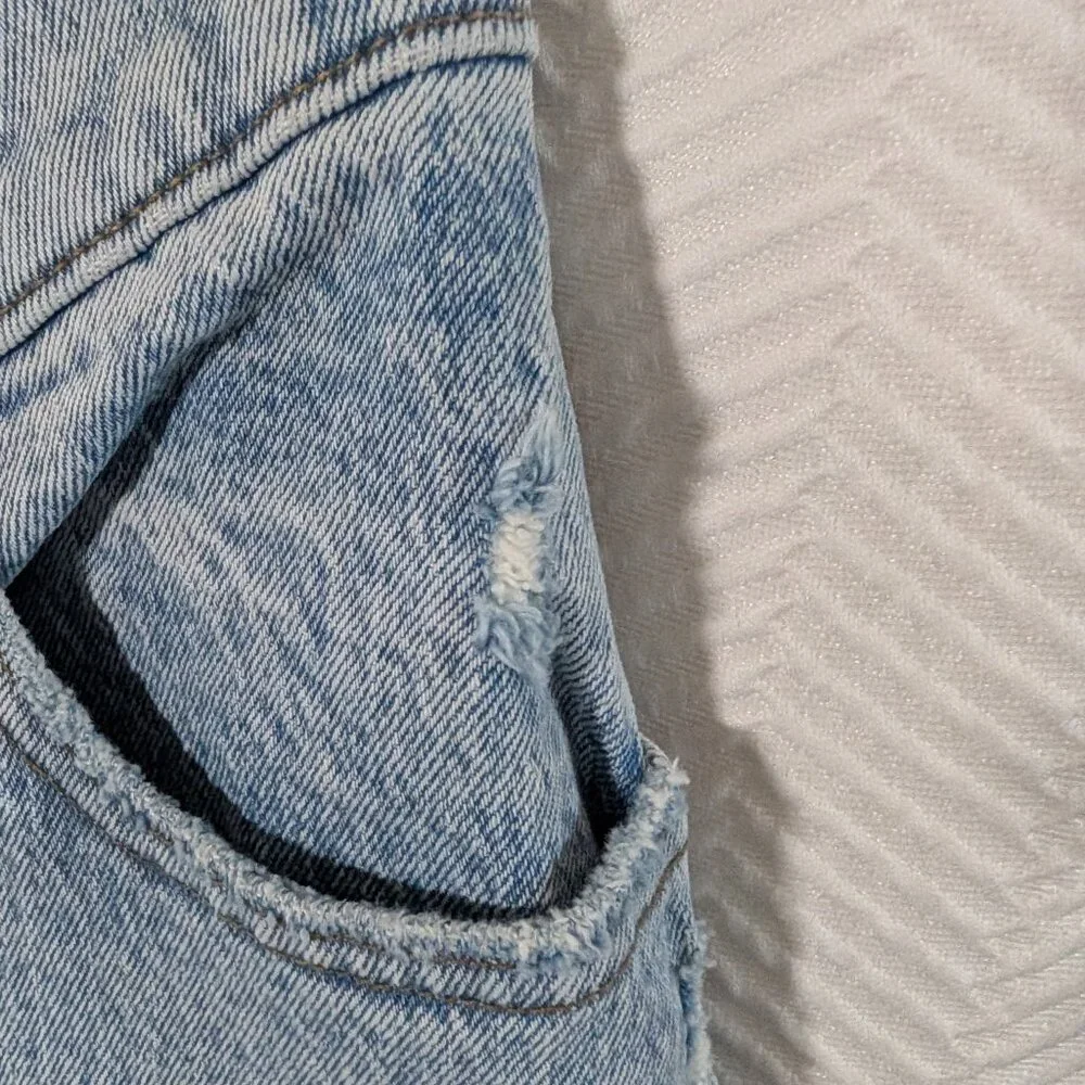 Abercrombie & Fitch Light Wash High-Rise Straight Jeans - Picture 8 of 9